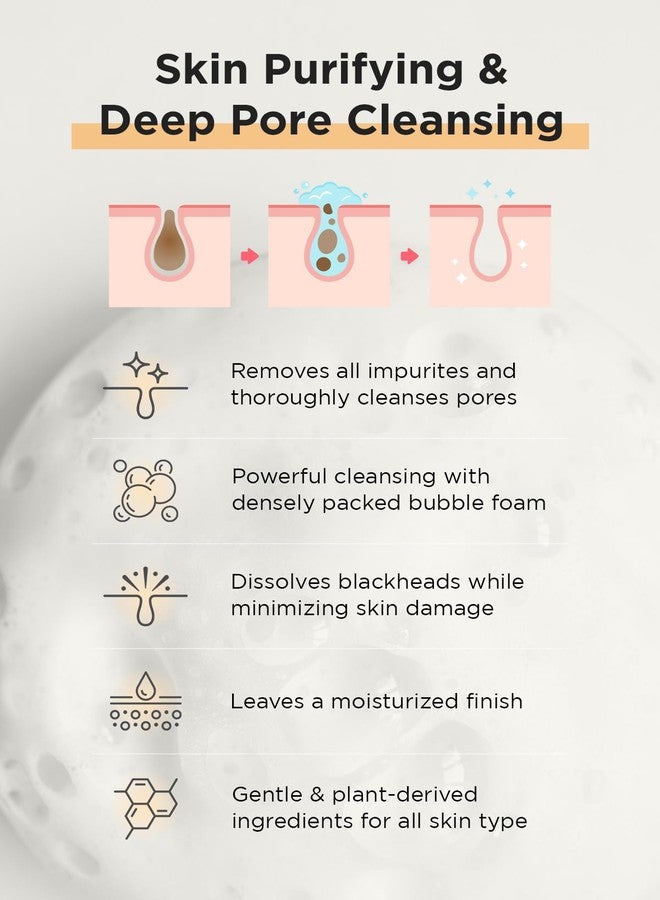 Hanskin Pore Cleansing Foam, Bha Cleanser, Gentle Exfoliating Face Wash and Makeup Remover, Korean Deep Pore Sebum Cleansing for Hydrated and Smooth Skin 4.06 (fl oz) - Image 5